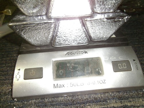 Lead ingots lbs clean - ingots,