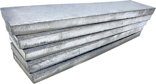 Pure lead ingots for - lead, 99.9%
