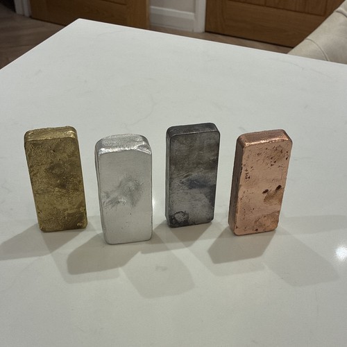 Cast mixed metal bullion ingot - cast,