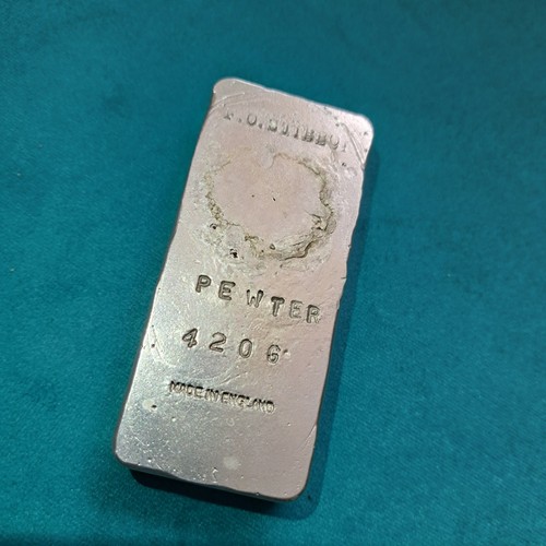 Pewter bar ingot 420g - pewter,