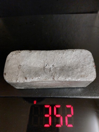 Aluminium bar ingot 352g