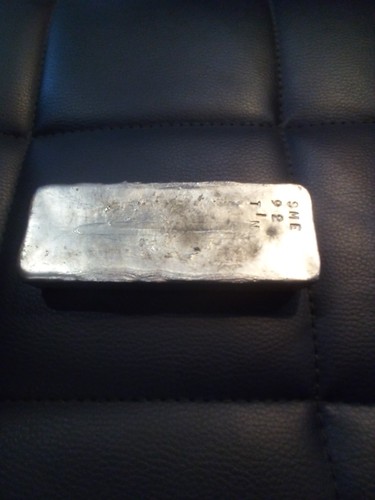 Pewter tin ingot - tin,