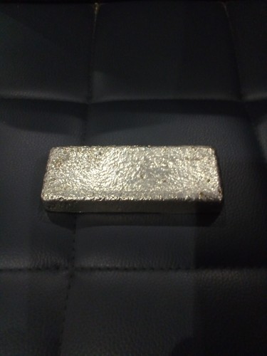 Pewter ingot bar 484g lead - ingot,